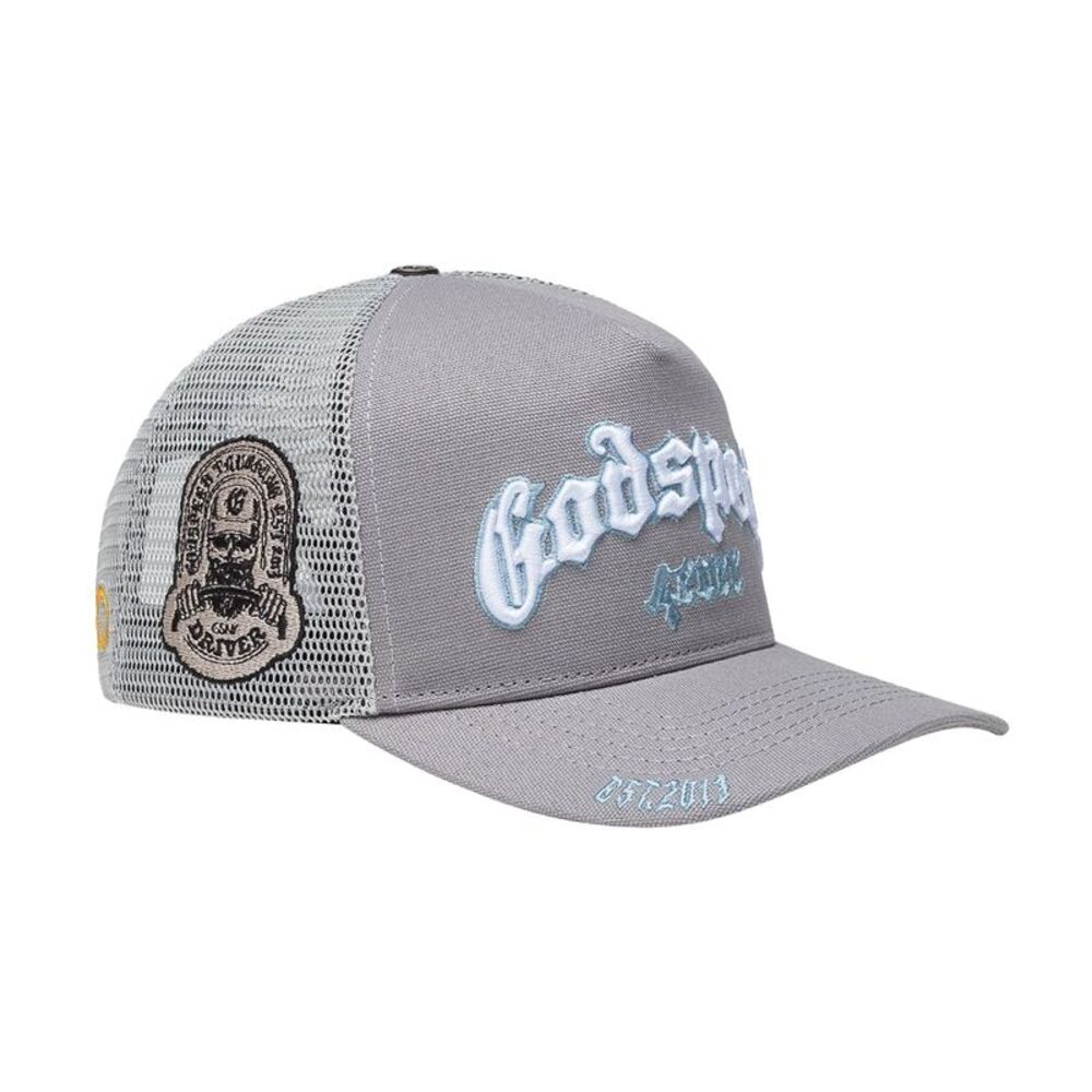 Godspeed Trucker Hat Forever Unisex Grey 4EVERHAT
